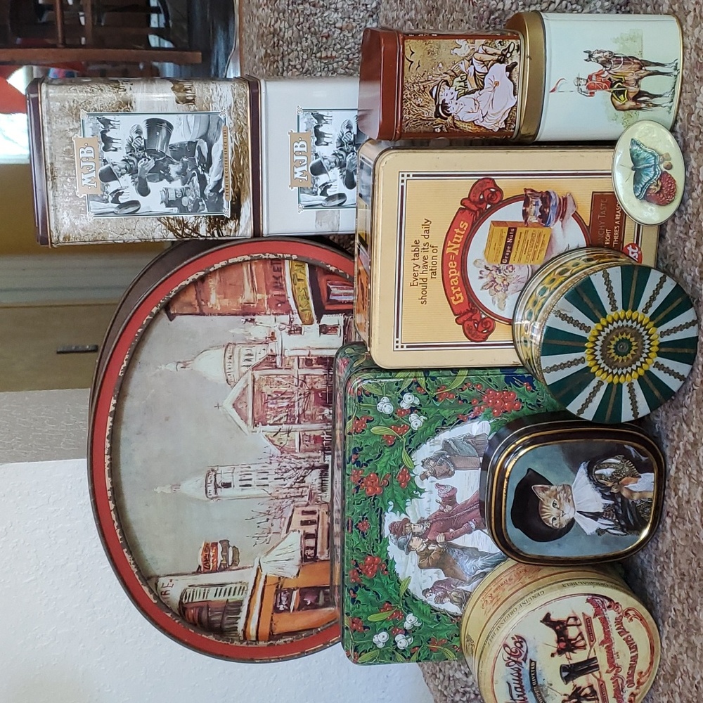 Lot of Vintage Tin Cans
